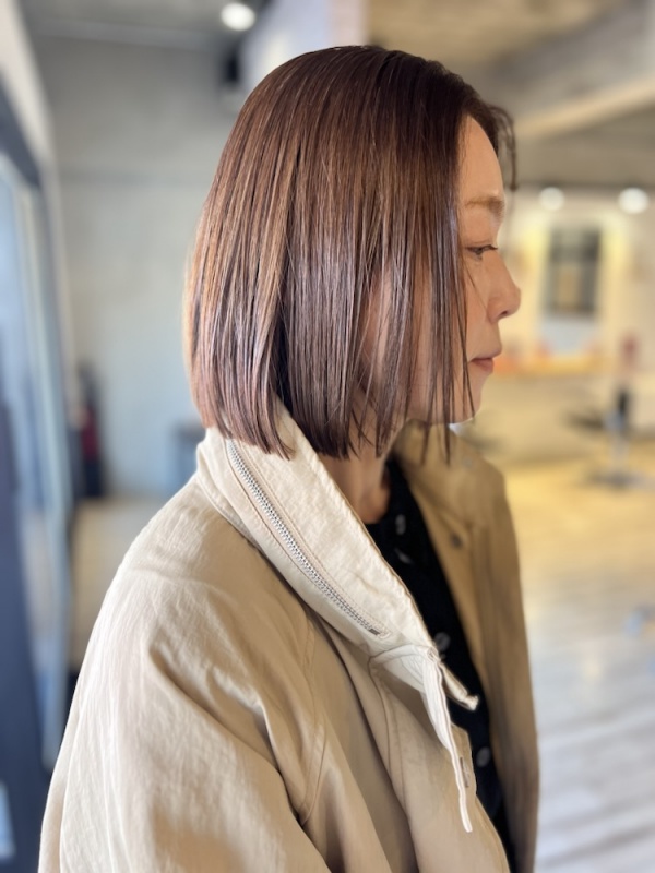 40代、50代の方もぱっつんボブ♪